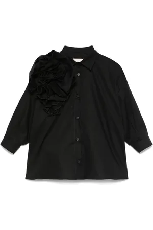 DOUUOD KIDS Shirt met bloemenapplicatie
