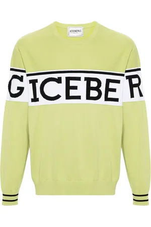Iceberg Katoenen sweater met jacquard logo