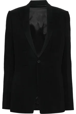 Rick Owens Blazer met enkele rij knopen