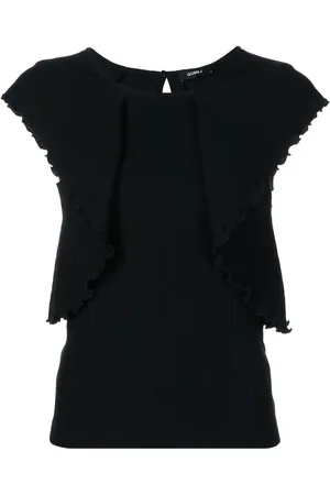 GOEN.J Gilet met ruches