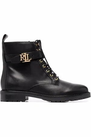 Ralph Lauren Burnished leren laarzen