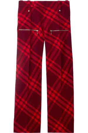 Burberry Geruite broek