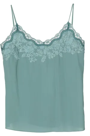Lethicia Bronstein Top met kanten afwerking