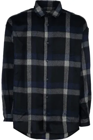 Emporio Armani Geruit overhemd