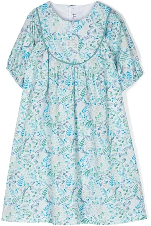 Il gufo Katoenen jurk met bloemenprint