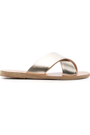 Ancient Greek Sandals Thais sandalen met metallic