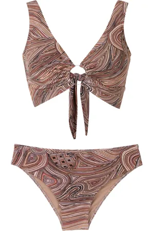AMIR SLAMA Bikini met print