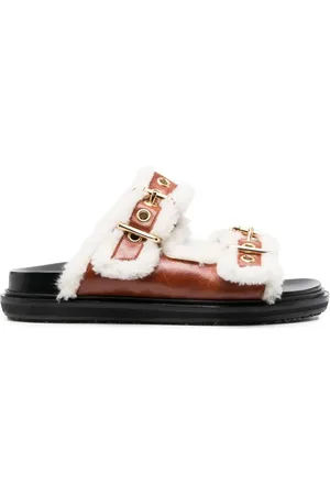Marni Fussbett lammy slippers