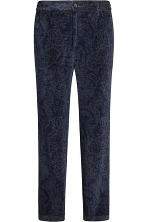 Etro Skinny broek met paisley jacquard