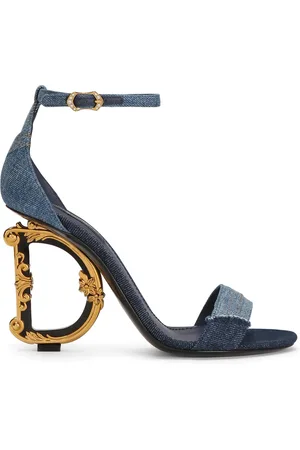 Dolce & Gabbana 105 mm sandalen met patchwork en DG