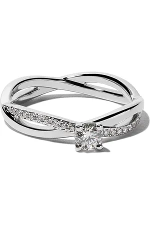 De Beers Platinum Inifinity solotaire ring met diamant