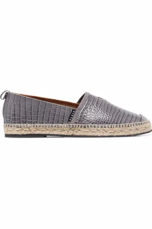 Philipp Plein Espadrilles met logo reliëf