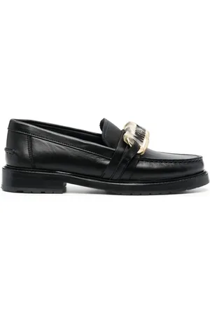 Moschino Loafers met logoplakkaat