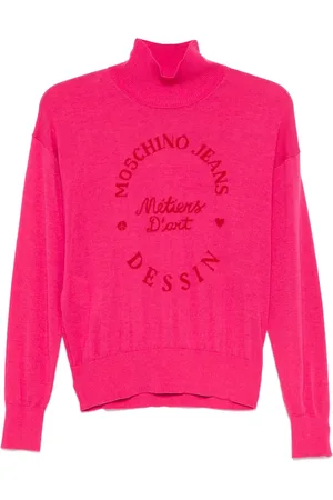 Moschino Trui met intarsia logo