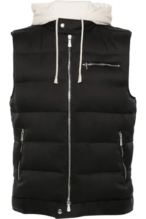 ELEVENTY Gilet van twee materialen