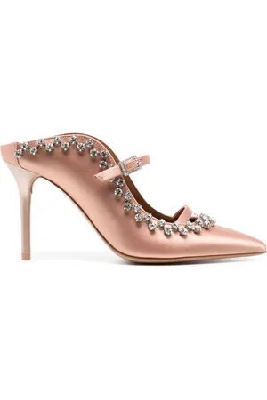 MALONE SOULIERS Gala muiltjes verfraaid met kristallen