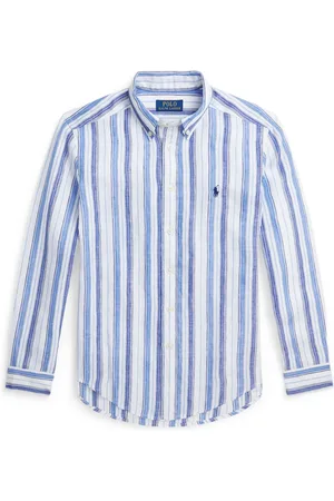 Ralph Lauren Gestreept shirt met geborduurd logo