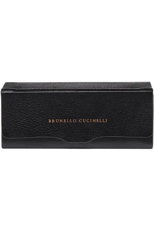 Brunello Cucinelli Zonnebrilhoes van bewerkt leer