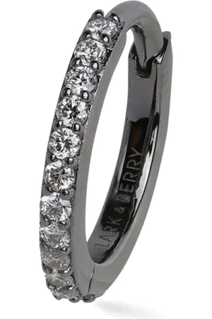 Lark & Berry Grote Modernist oorringen met diamant