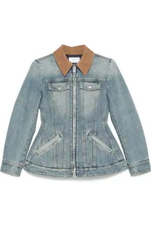 Alexander McQueen Denim peplum jack