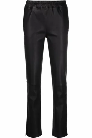 arma leder Broek met trekkoordtaille