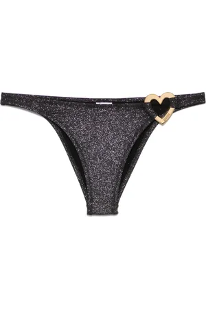 Moschino Bikinislip met metalen hart