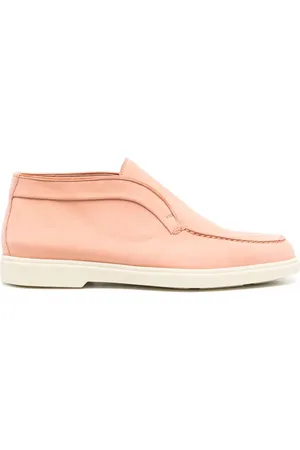 santoni Leren loafers