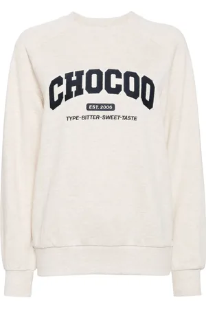Chocoolate Sweater met logopatch