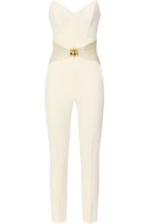 Elisabetta Franchi Crêpe jumpsuit met strikdetail