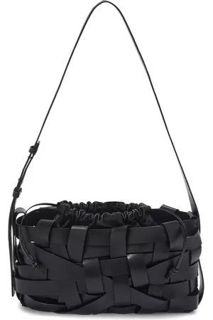 Jil Sander Geweven leren clutch