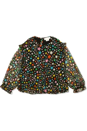 Stella McCartney Shirt met print en ruches