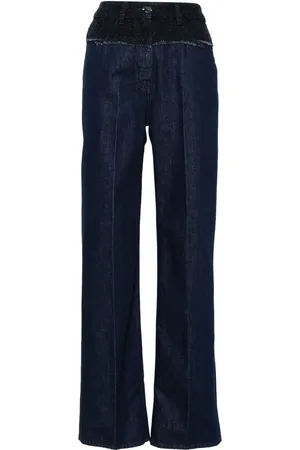 Givenchy Jeans met bouclé vlakken