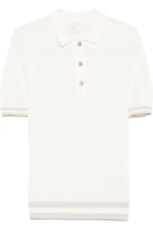 ELEVENTY Ribgebreid poloshirt