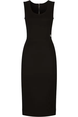 Dolce & Gabbana Geribbelde mouwloze midi