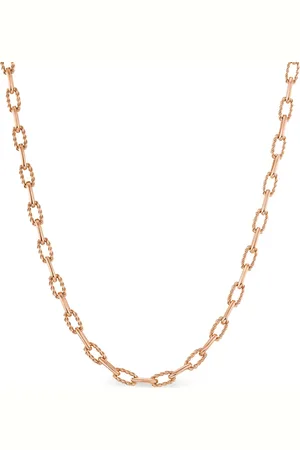 David Yurman 18kt roségouden DY Madison schakelhalsketting (3mm)