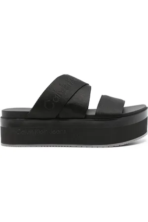 Calvin Klein Sandalen met plateauzool