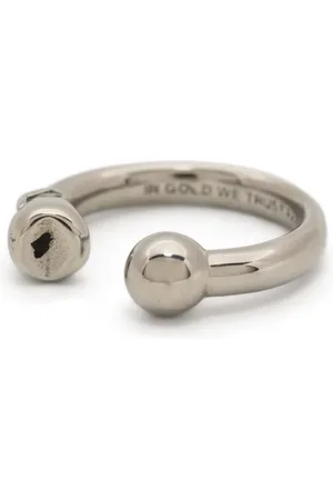 In Gold We Trust Ring met open cuffs