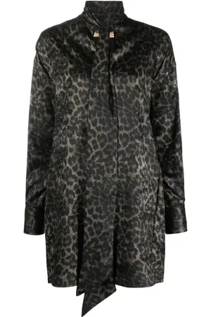 BLANCA Blousejurk met luipaardprint