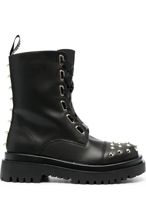 VERSACE Rockstud enkellaarzen
