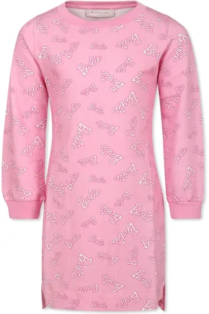 MONNALISA X Barbie sweaterjurk met logo