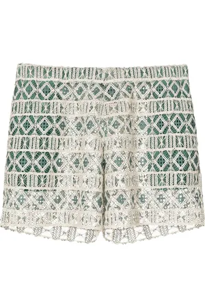 AMIR SLAMA Katoenen shorts met borduurwerk