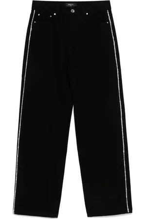 AMIRI Jeans met kristallen streep