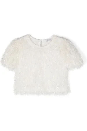 MONNALISA Shirt met korte mouwen en franje