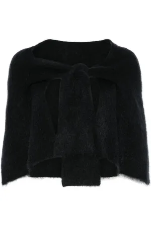 Jil Sander Geborstelde cape