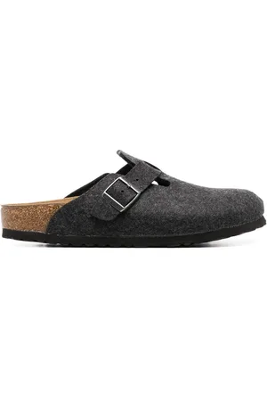 Birkenstock Boston slippers met gesp