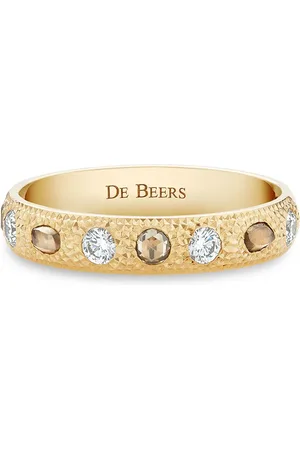 De Beers 18kt geelgouden Talisman ring met diamant
