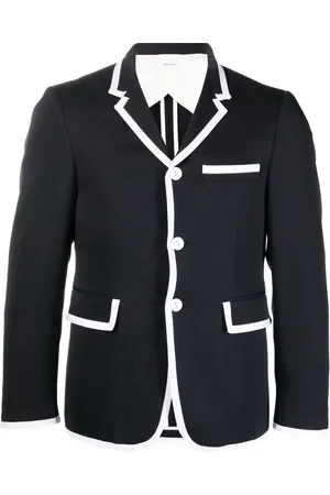 Thom Browne Blazer met contrasterende afwerking