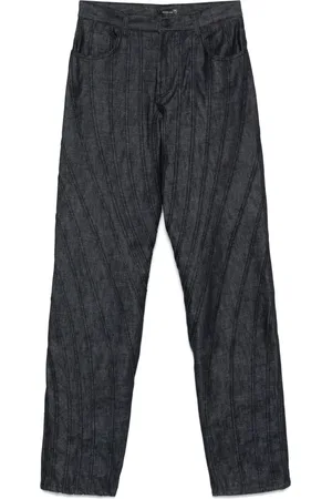 MUGLER Jeans met afwerking