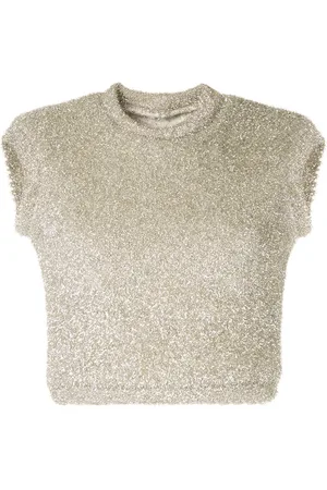 Bambah Metallic crop top