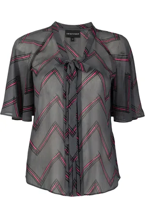 Emporio Armani Blouse met gestrikte voorkant